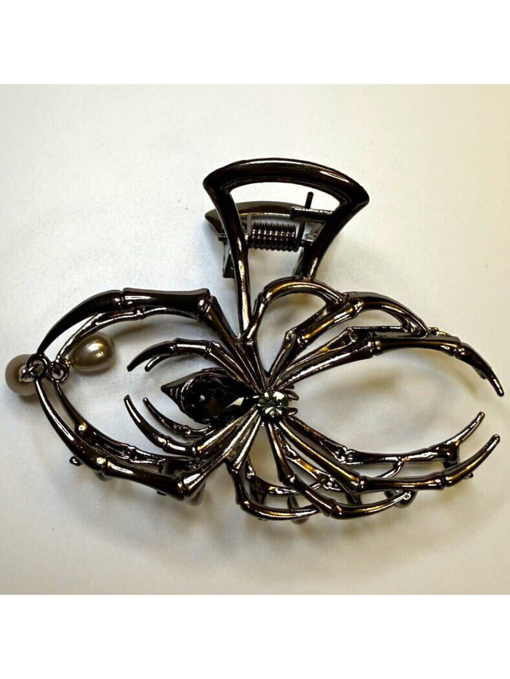 Black Metal Spider Hair Claw Clip for Halloween